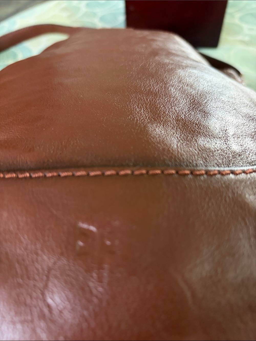 Frye Rust brown leather bucket bag - Picture 5 of 6